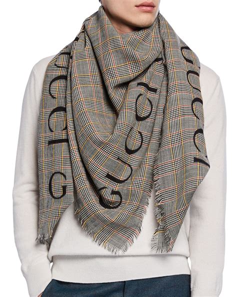 gucci plaid scarf|gucci scarf clearance.